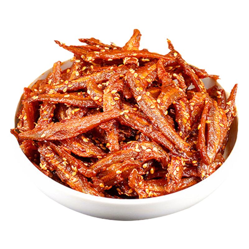 北海特产甜辣香辣味小银鱼干即食零食追剧下酒菜250g/袋小鱼干仔
