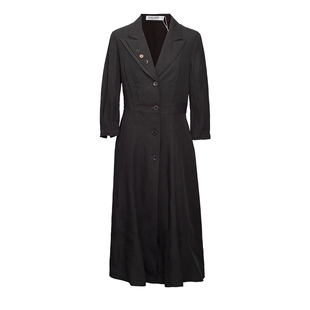 D-HARRY/迪哈利新款复古显瘦百搭咖色连衣裙DH243J97506D