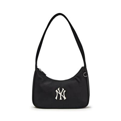 MLB官方 男女同款情侣大LOGO腋下包时尚单肩包春夏BQB04/CRB04