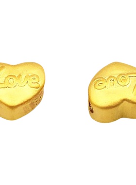 DIY饰品配饰沙金爱心love路路通