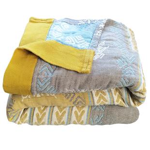 纱布毛巾被夏季薄款纯棉六层盖毯成人全棉家用空调毯盖被床盖毯子