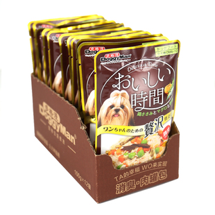 日本多格漫犬狗餐包成犬消臭低脂肪鸡肉罐包70gX12 狗湿粮狗零食