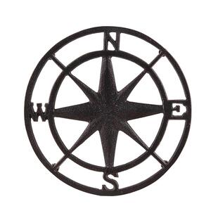 HarborHouse美式家居厨房指南针枫叶隔热锅垫进口铝制垫子Trivet