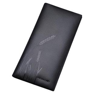 稻草人男士长款钱包真牛皮正品2025款钱夹送老公男朋友生日礼物