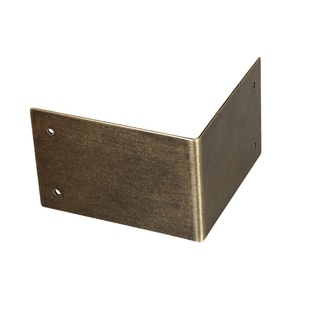 樟木箱铜配件木箱固定片铜护角马金属桌子角包角连接片直角花装饰