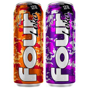 fourloko后劲鸡尾酒四洛克果酒进口斯洛克洋酒女生微熏酒 695ml*2