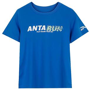 安踏童装男童短袖2026新款速干衣冰丝半袖中大童学生运动t恤上衣