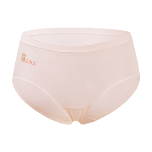 小熊柔柔裤少女蚕丝内裤儿童发育成长期三角裤学生初中生三条装薄