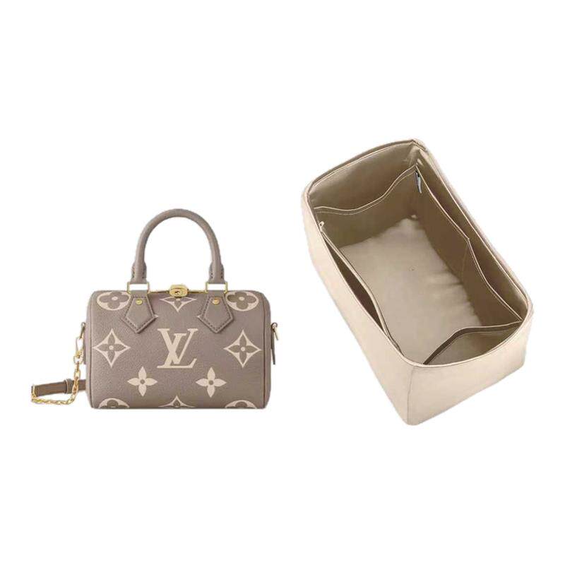 适用lv speedy20/25/30/35/40P9绸缎内胆包撑大象灰包中包内衬