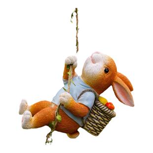 阳台户外花园杂货摆件网红小院装饰造景兔子墙面露台挂件精致可爱