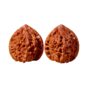 庆祥泰四座楼文玩核桃收藏级盘玩麒麟纹精品把玩件苹果园手盘物件