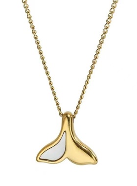 小众设计师款鱼尾项链A072