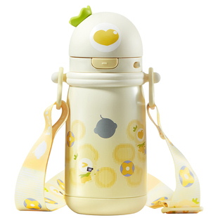 【秒杀】babycare儿童保温杯婴幼儿学饮吸管杯家用宝宝水杯幼儿园