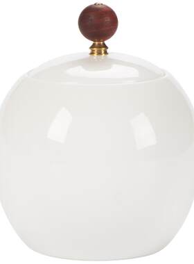 德化脂白密封罐中国白瓷茶仓