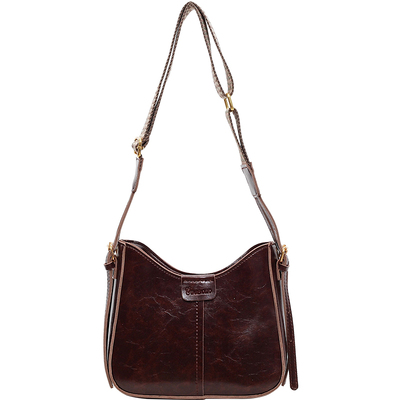 简约复古高级感皮质托特包斜挎