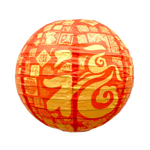 元旦新年春节装饰纸灯笼商场店铺超市卖场幼儿园布置元宵节热气球