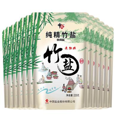 盐未加碘12包竹家用无抗结剂