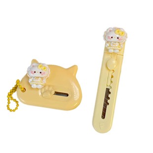 可爱卡通迷你美工刀学生小型便携裁剪手账裁纸刀拆快递开箱刀