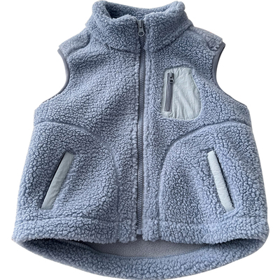 男童颗粒绒加厚立领马夹亲子款