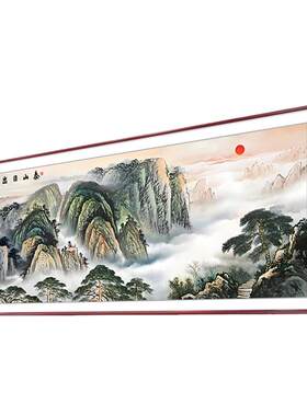 【东墙首选】有山无水客厅挂画