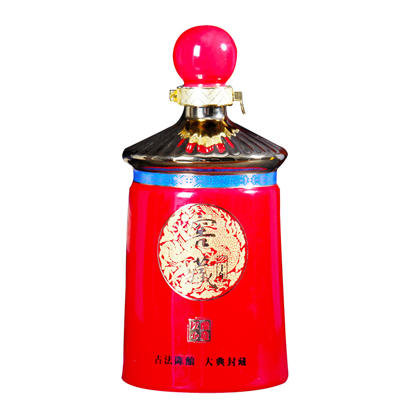 高温釉陶瓷酒瓶景德镇手工田园风