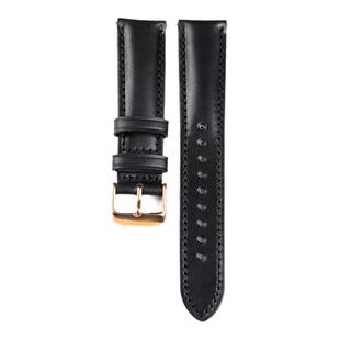 手工头层牛皮表带JF马缰革18 20 22MM黑棕绿适配劳水鬼真皮表链男