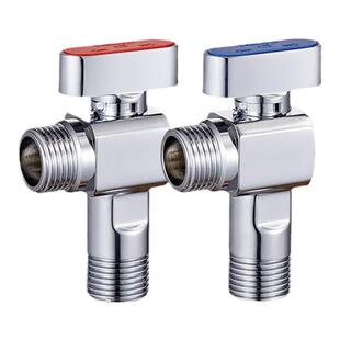 潜水艇球阀大流量燃气热水器水阀直通全开关阀铜角阀冷热水三角阀