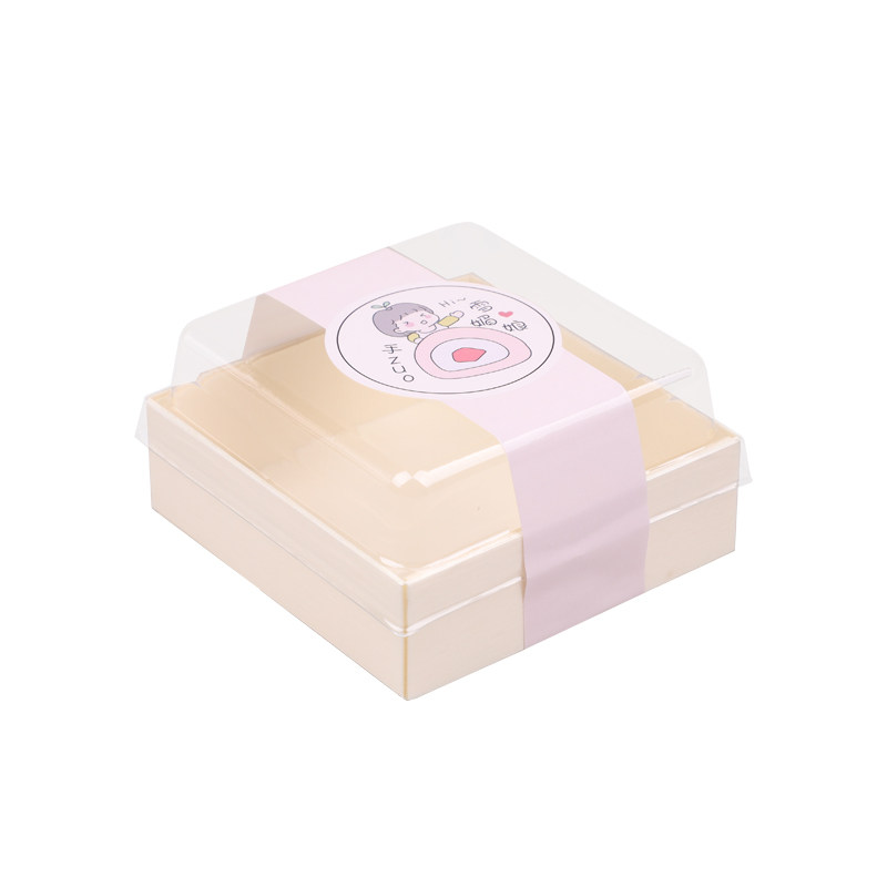 雪媚娘甜品包装盒一次折叠木盒