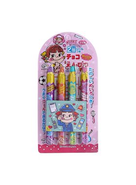 日本进口FUJIYA不二家铅笔巧克力蜡笔生日送人礼物儿童可爱零食盒