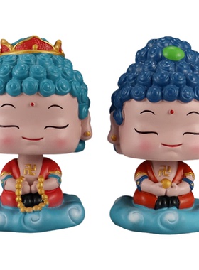 妙工坊树脂摇头生肖守护神摆件