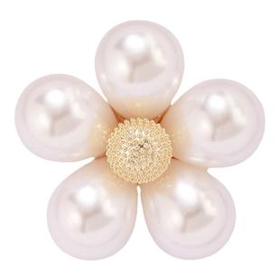 【紫罗兰正版】五华花胸针2025新款精美珍珠花朵胸花时尚百搭别针
