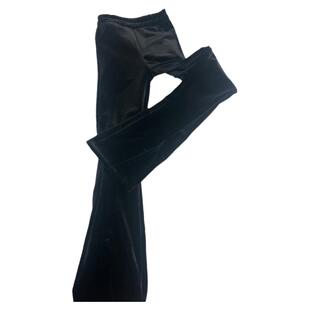 开叉裤金丝绒微喇裤女休闲秋冬高腰大码松紧腰高级感裤子女潮ins