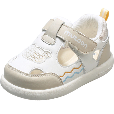 牧童男女宝宝包头护趾镂空学步鞋