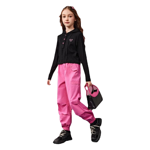 ask 女童套装2026春秋季新款儿童长袖卫衣裤子百搭两件套