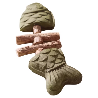 猫咪玩具鱼骨头木天蓼猫薄荷磨牙棒仿真鱼磨牙耐咬自嗨解闷逗猫棒