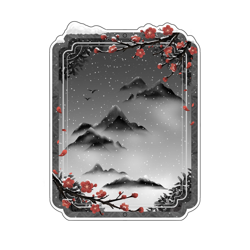 谷美卡砖谷子装饰亚克力卡框卡套