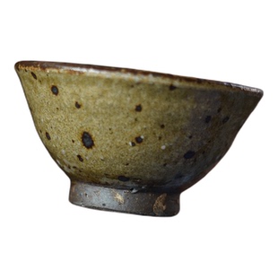 钟友健手作 岩石釉裂纹粉引茶杯 品茗杯斗笠杯主人杯