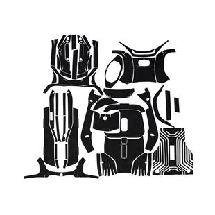 适用九号电动车FZMIX装甲贴加厚橡胶车身保护膜防磨贴纸配件改装