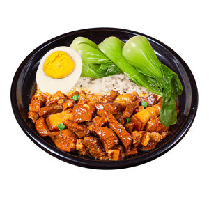 毛氏红烧肉料理包商用盖码饭外卖快餐加热即食餐饮批发工厂直供