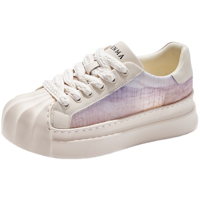 森马贝壳头板鞋女透气小白鞋