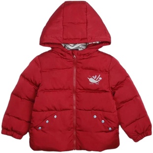 思佳美儿专G撤G男女童装宝宝中性款冬季加厚羽绒服白鸭绒连帽外套