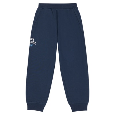 Newbalance nb官方童装 4-14岁秋季新品针织长裤加绒束脚卫裤