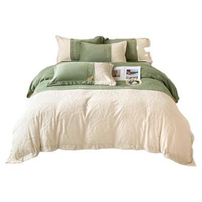 高端雕花牛奶绒冬季加厚四件套