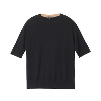 羊绒羊毛混短袖针织毛衣商场同款