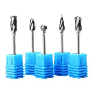 宽齿硬质合金旋转锉刀3mm木工内磨头钨钢铣刀电磨头金属打磨钻头