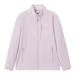 拓路者冬季冲锋衣抓绒内胆女双面加绒前胸拉链口袋保暖摇粒绒外套