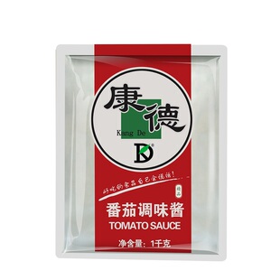 康德番茄酱1kg袋装 餐饮商用 米线麻辣烫小火锅专用酱料 可贴牌