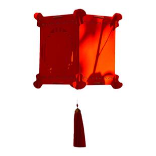 宫灯灯笼过年手写空白万年红宣纸硬卡纸镂空2025新年装饰挂件灯笼