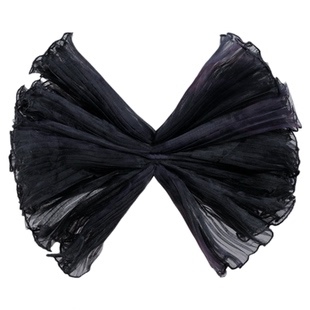 泽林新款花艺双边珍珠浪花纱小香风圆形花束包装围边内衬波浪纱网