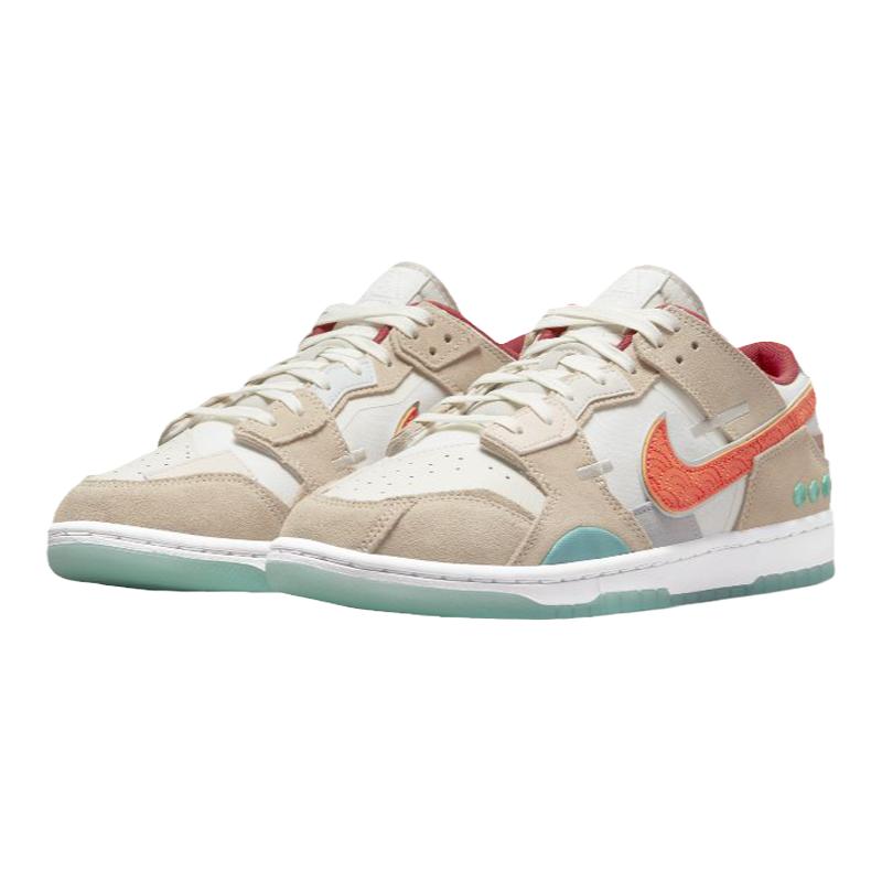 Nike Dunk Low 耐克男 中国玉 白橙蓝拼接低帮休闲板鞋DQ4975-181